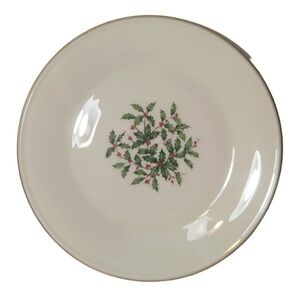 🧡 Lenox Holly & Berries Elegant Cream Dinner Plate 🧡
